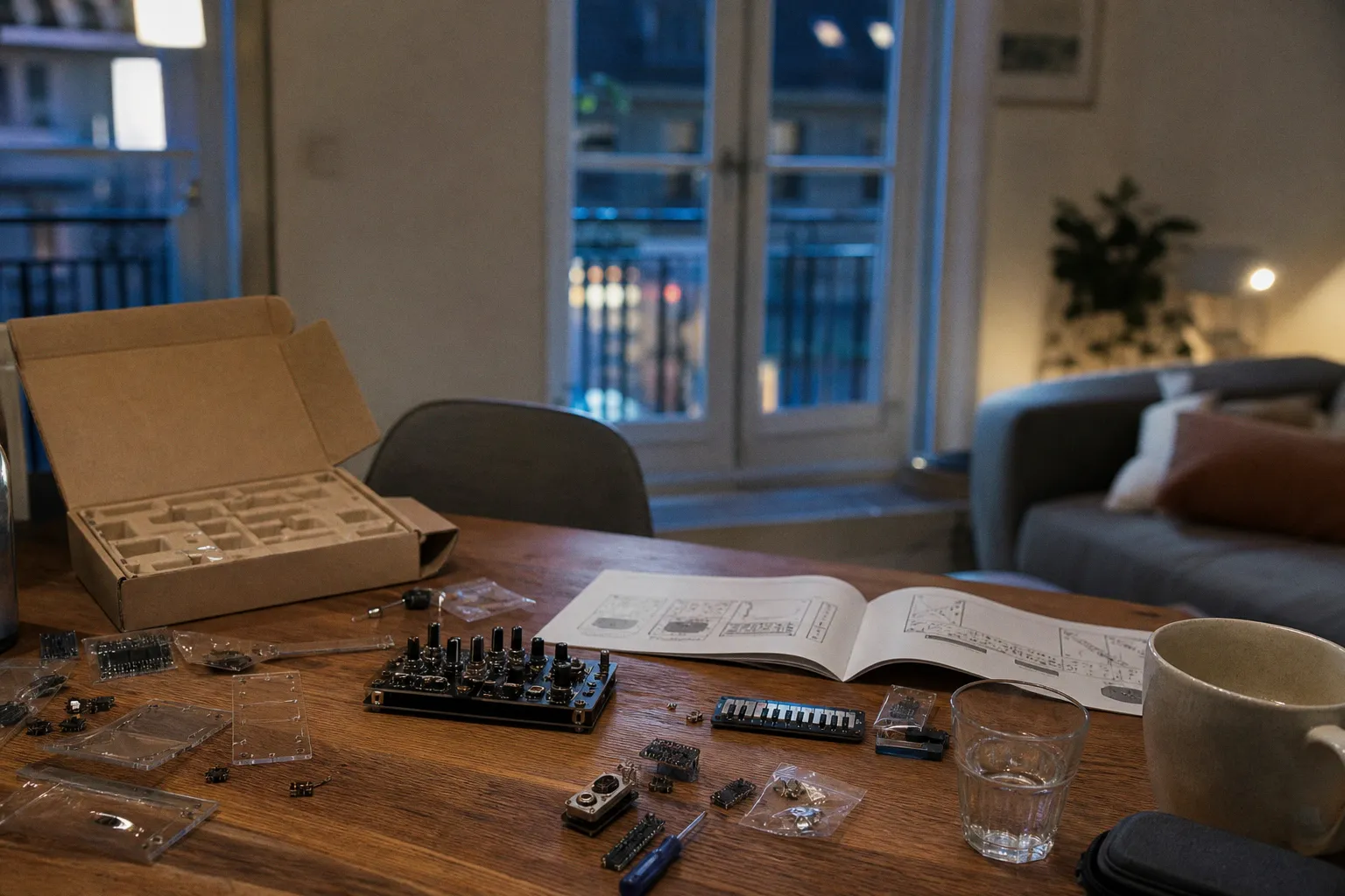 Korg NTS-4 : un mélangeur analogique modulaire à assembler soi-même